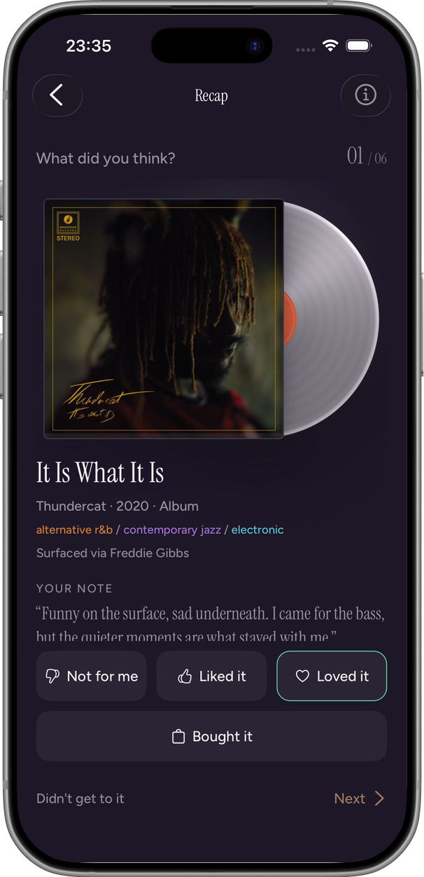 Recap asking what you thought of It Is What It Is