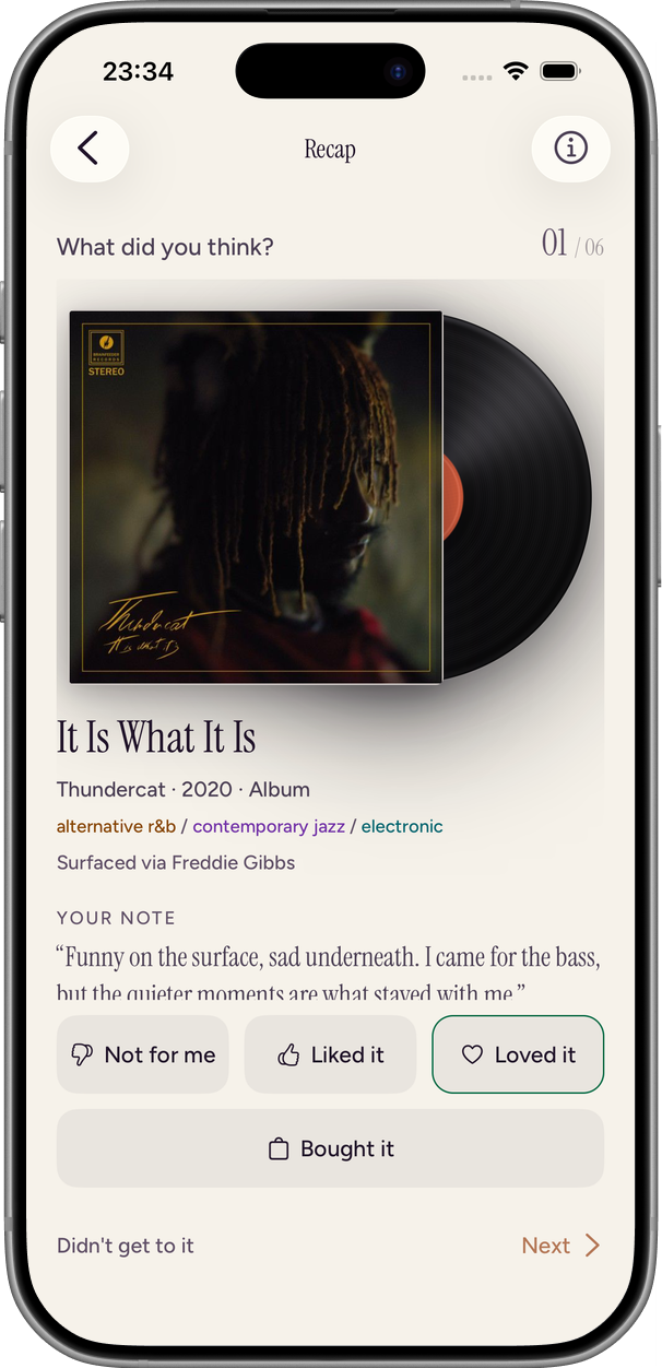 Recap asking what you thought of It Is What It Is